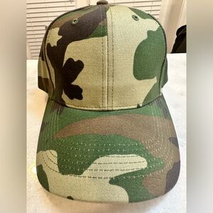 Woodland Unique ROTHCO Camouflage Design Panel Cap with Velcro Adjustable Strap